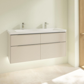 Тумба під раковину Villeroy & Boch Subway 3.0 127,2х57,6 см ДСП/алюміній сірий кашемир C602L0VN