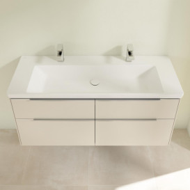 Тумба під раковину Villeroy & Boch Subway 3.0 127,2х57,6 см ДСП/алюміній сірий кашемир C602L0VN