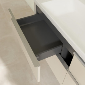 Тумба під раковину Villeroy & Boch Subway 3.0 127,2х57,6 см ДСП/алюміній сірий кашемир C602L0VN