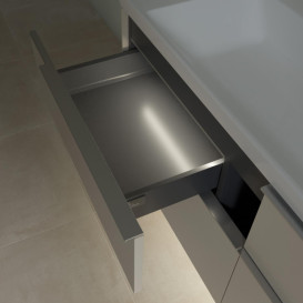 Тумба під раковину Villeroy & Boch Subway 3.0 127,2х57,6 см ДСП/алюміній сірий кашемир C602L0VN