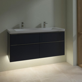 Тумба под раковину Villeroy & Boch Subway 3.0 127,2х57,6 см ДСП/алюминий морской синий C602L0VQ