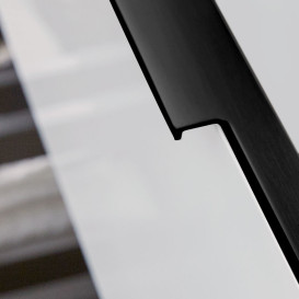 Тумба под раковину Villeroy & Boch Subway 3.0 127,2х57,6 см ДСП/алюминий чистый белый/черный вулкан C602L1VF