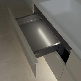 Тумба под раковину Villeroy & Boch Subway 3.0 127,2х57,6 см ДСП/алюминий серый кашемир/монохром C602L2VN