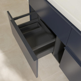 Тумба под раковину Villeroy & Boch Subway 3.0 127,2х57,6 см ДСП/алюминий морской синий/монохром C602L2VQ
