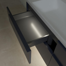 Тумба под раковину Villeroy & Boch Subway 3.0 127,2х57,6 см ДСП/алюминий морской синий/монохром C602L2VQ