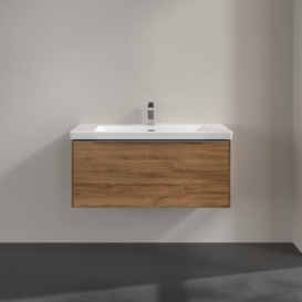 Тумба под раковину Villeroy & Boch Subway 3.0 97,3х42,9 см ДСП/алюминий дуб канзас C569L0RH