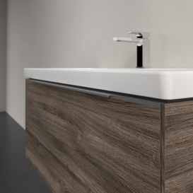 Тумба під раковину Villeroy & Boch Subway 3.0 97,3х42,9 см ДСП/алюміній кам'яний дуб C569L0RK
