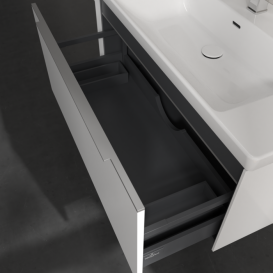 Тумба под раковину Villeroy & Boch Subway 3.0 97,3х42,9 см ДСП/алюминий белый бриллиант C569L0VE