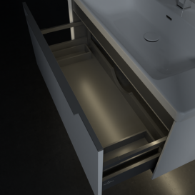 Тумба под раковину Villeroy & Boch Subway 3.0 97,3х42,9 см ДСП/алюминий чистый белый C569L0VF