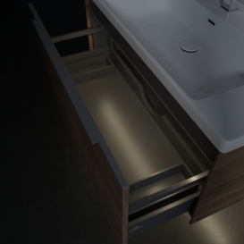 Тумба під раковину Villeroy & Boch Subway 3.0 97,3х42,9 см ДСП/алюміній дуб аризона C569L0VH