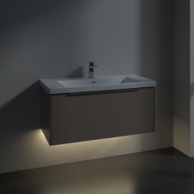 Тумба под раковину Villeroy & Boch Subway 3.0 97,3х42,9 см ДСП/алюминий тауп C569L0VM