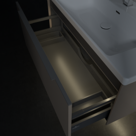 Тумба под раковину Villeroy & Boch Subway 3.0 97,3х42,9 см ДСП/алюминий тауп C569L0VM