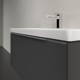 Тумба под раковину Villeroy & Boch Subway 3.0 97,3х42,9 см ДСП/алюминий графит C569L0VR