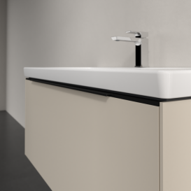 Тумба под раковину Villeroy & Boch Subway 3.0 97,3х42,9 см ДСП/алюминий серый кашемир/черный вулкан C569L1VN