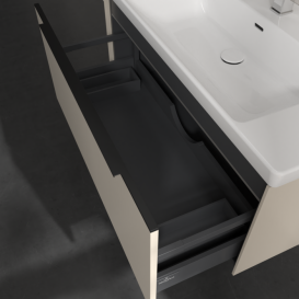 Тумба под раковину Villeroy & Boch Subway 3.0 97,3х42,9 см ДСП/алюминий серый кашемир/черный вулкан C569L1VN