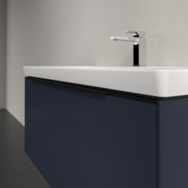 Тумба под раковину Villeroy & Boch Subway 3.0 97,3х42,9 см ДСП/алюминий морской синий/черный вулкан C569L1VQ