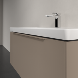 Тумба под раковину Villeroy & Boch Subway 3.0 97,3х42,9 см ДСП/алюминий тауп/монохром C569L2VM