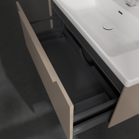 Тумба под раковину Villeroy & Boch Subway 3.0 97,3х42,9 см ДСП/алюминий тауп/монохром C569L2VM