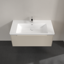 Тумба под раковину Villeroy & Boch Subway 3.0 97,3х42,9 см ДСП/алюминий серый кашемир/монохром C569L2VN