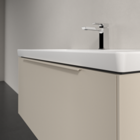 Тумба под раковину Villeroy & Boch Subway 3.0 97,3х42,9 см ДСП/алюминий серый кашемир/монохром C569L2VN