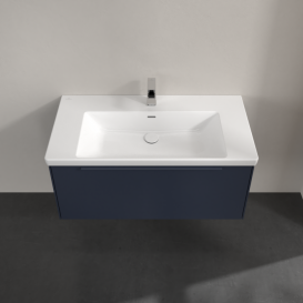 Тумба під раковину Villeroy & Boch Subway 3.0 97,3х42,9 см ДСП/алюміній морський синій/монохром C569L2VQ