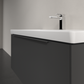 Тумба под раковину Villeroy & Boch Subway 3.0 97,3х42,9 см ДСП/алюминий графит/монохром C569L2VR