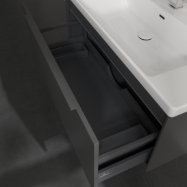 Тумба под раковину Villeroy & Boch Subway 3.0 97,3х42,9 см ДСП/алюминий графит/монохром C569L2VR