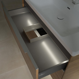 Тумба під раковину Villeroy & Boch Subway 3.0 97,3х57,6 см ДСП/алюміній дуб канзас C570L0RH