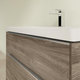 Тумба под раковину Villeroy & Boch Subway 3.0 97,3х57,6 см ДСП/алюминий дуб каменный C570L0RK