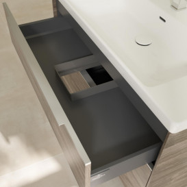 Тумба под раковину Villeroy & Boch Subway 3.0 97,3х57,6 см ДСП/алюминий дуб каменный C570L0RK