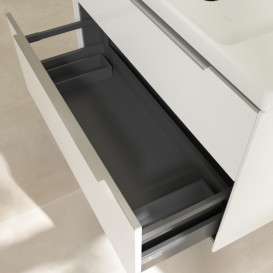 Тумба під раковину Villeroy & Boch Subway 3.0 97,3х57,6 см ДСП/алюміній білий діамант C570L0VE