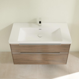 Тумба под раковину Villeroy & Boch Subway 3.0 97,3х57,6 см ДСП/алюминий дуб аризона C570L0VH