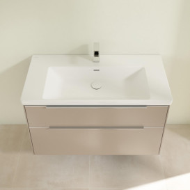 Тумба под раковину Villeroy & Boch Subway 3.0 97,3х57,6 см ДСП/алюминий тауп C570L0VM