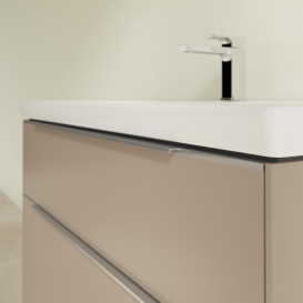 Тумба под раковину Villeroy & Boch Subway 3.0 97,3х57,6 см ДСП/алюминий тауп C570L0VM