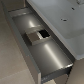 Тумба под раковину Villeroy & Boch Subway 3.0 97,3х57,6 см ДСП/алюминий тауп C570L0VM