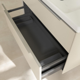 Тумба под раковину Villeroy & Boch Subway 3.0 97,3х57,6 см ДСП/алюминий серый кашемир C570L0VN