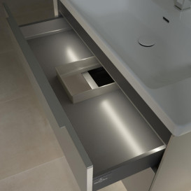 Тумба под раковину Villeroy & Boch Subway 3.0 97,3х57,6 см ДСП/алюминий серый кашемир C570L0VN