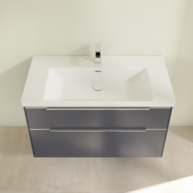 Тумба під раковину Villeroy & Boch Subway 3.0 97,3х57,6 см ДСП/алюміній морський синій C570L0VQ