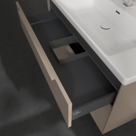 Тумба под раковину Villeroy & Boch Subway 3.0 97,3х57,6 см ДСП/алюминий тауп/монохром C570L2VM