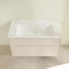 Тумба під раковину Villeroy & Boch Subway 3.0 97,3х57,6 см ДСП/алюміній сірий кашемір/монохром C570L2VN