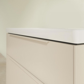 Тумба під раковину Villeroy & Boch Subway 3.0 97,3х57,6 см ДСП/алюміній сірий кашемір/монохром C570L2VN