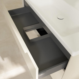 Тумба під раковину Villeroy & Boch Subway 3.0 97,3х57,6 см ДСП/алюміній сірий кашемір/монохром C570L2VN