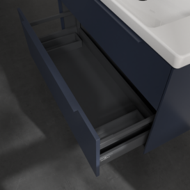 Тумба під раковину Villeroy & Boch Subway 3.0 97,3х57,6 см ДСП/алюміній морський синій/монохром C570L2VQ