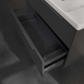 Тумба под раковину Villeroy & Boch Subway 3.0 97,3х57,6 см ДСП/алюминий графит/монохром C570L2VR