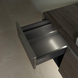 Тумба під раковину Villeroy & Boch Subway 3.0 100х42,3 см ДСП/алюміній дуб кам'яний C571L0RK