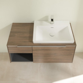 Тумба под раковину Villeroy & Boch Subway 3.0 100х42,3 см ДСП/алюминий дуб аризона C571L0VH