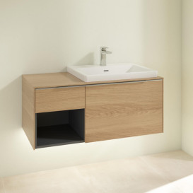 Тумба під раковину Villeroy & Boch Subway 3.0 100х42,3 см ДСП/алюміній дуб північний C571L0VJ