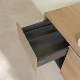 Тумба под раковину Villeroy & Boch Subway 3.0 100х42,3 см ДСП/алюминий дуб северный C571L0VJ