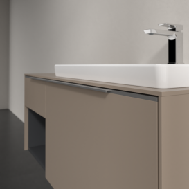 Тумба под раковину Villeroy & Boch Subway 3.0 100х42,3 см ДСП/алюминий тауп C571L0VM