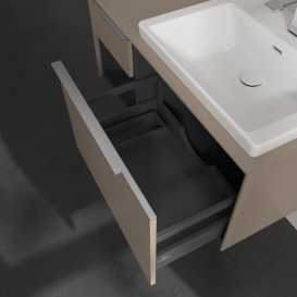 Тумба под раковину Villeroy & Boch Subway 3.0 100х42,3 см ДСП/алюминий тауп C571L0VM